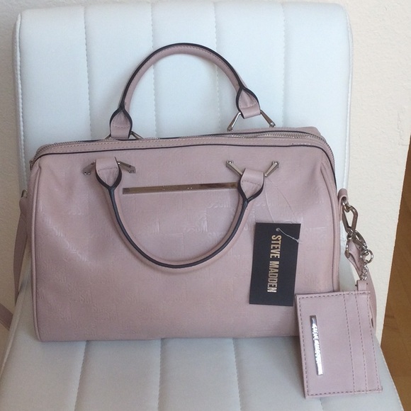 NWT Steve Madden Blush Speedy Logo Satchel - Picture 3 of 16
